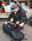 JUST ANOTHER FISHERMAN SEAFARER TRAVEL BACKPACK BLACK