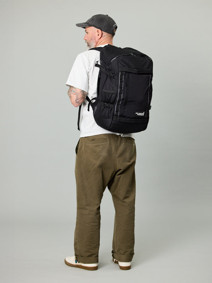 JUST ANOTHER FISHERMAN SEAFARER TRAVEL BACKPACK BLACK