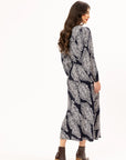 SEEKING LOLA ELEGANT DRESS - NAVY WHISPER