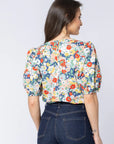 SEEKING LOLA RELAXED CAREFREE  POPPY TOP