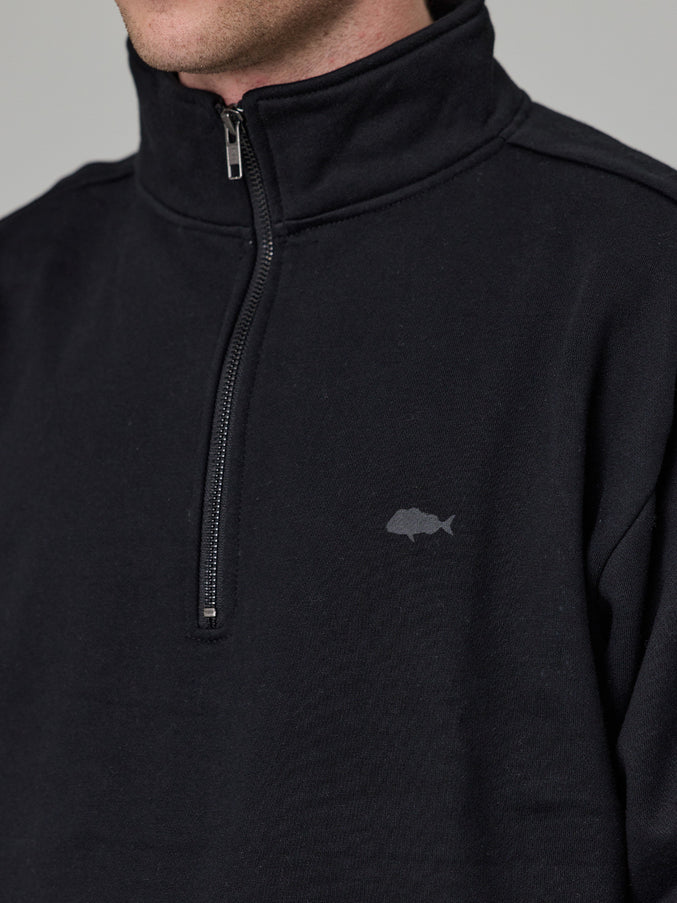 JUST ANOTHER FISHERMAN STAMP COASTAL 1/4 ZIP