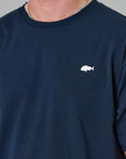 JUST ANOTHER FISHERMAN STAMP SEA TEE NAVY