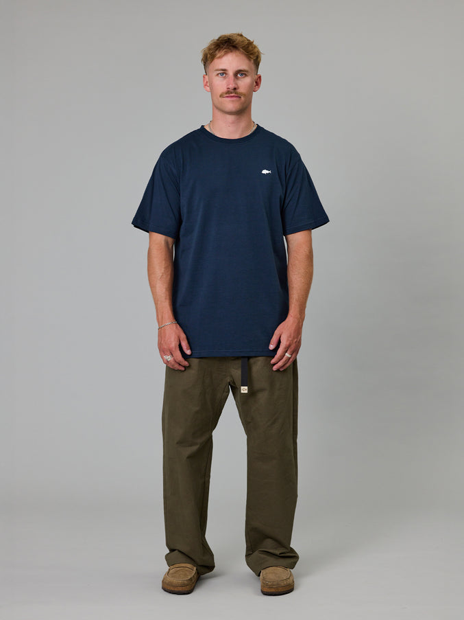 JUST ANOTHER FISHERMAN STAMP SEA TEE NAVY