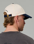JUST ANOTHER FISHERMAN STAMP TILLER CAP WHITE/NAVY