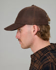 JUST ANOTHER FISHERMAN STAMP TILLER WAX CAP BROWN