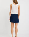 STORIES BE TOLD LAUNCH INDIGO POCKET DENIM MINI SKIRT