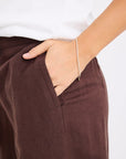 RE:UNION SHELTER LINEN VISCOSE FLAT FRONT WIDE PANTS