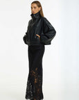 BLAK SOFTLY SPOKEN SKIRT