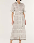 STAPLE THE LABEL SIPHON MIDI SHIRTDRESS