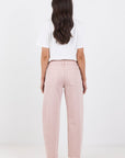 STORIES BE TOLD IDOLISE PALE PINK STRETCH SOFT BARREL JEAN