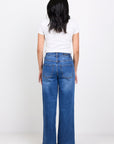 AMONG THE BRAVE ZOEY PETITE HIGH RISE WIDE LEG POCKET JEAN