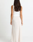 AMONG THE BRAVE SUMMIT TIE WAIST BIAS SKIRT