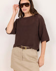 RE:UNION SUNRISE SS CROCHET KNIT TOP