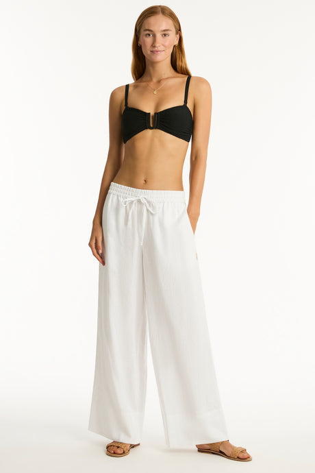 SEA LEVEL TIDAL LINEN PALAZZO PANT