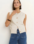 STORIES BE TOLD TRAIT KNITTED VEST TOP