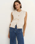 STORIES BE TOLD TRAIT KNITTED VEST TOP