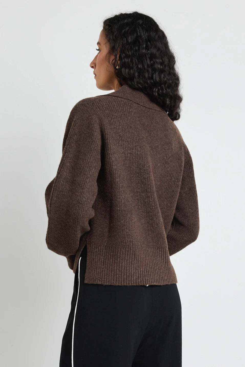 AMONG THE BRAVE TRUTH COLLAR CHUNKY KNIT COLLAR