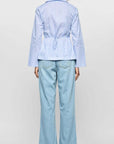 STAPLE THE LABEL AYRA STRIPE WRAP TOP