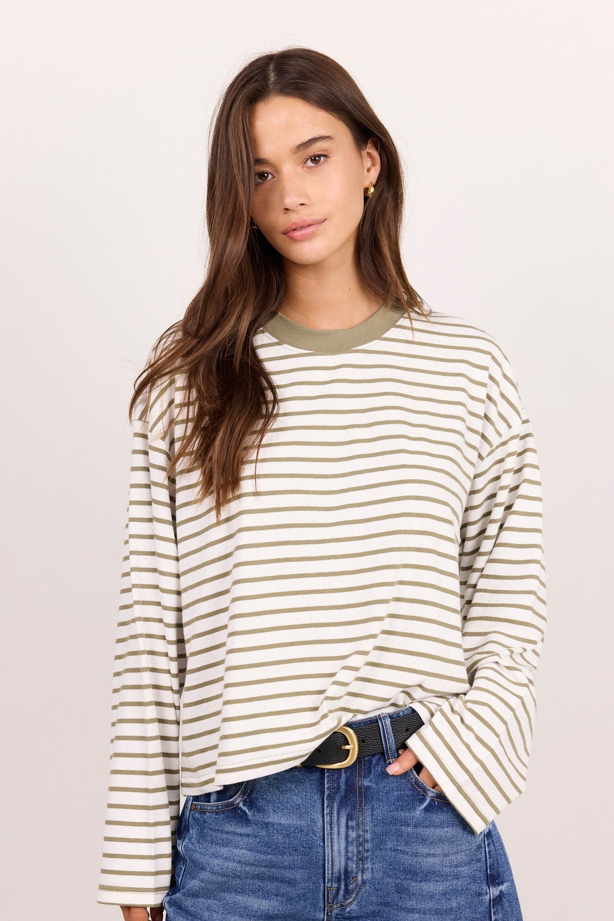 STORIES BE TOLD UNITE LONGSLEEVE CONTRAST BINDING BOXY TEE