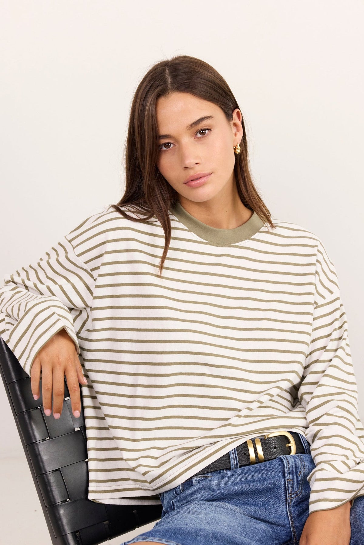 STORIES BE TOLD UNITE LONGSLEEVE CONTRAST BINDING BOXY TEE