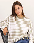 STORIES BE TOLD UNITE LONGSLEEVE CONTRAST BINDING BOXY TEE