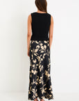 STORIES BE TOLD PRODIGY FLORAL SATIN BIAS CUT MAXI SKIRT