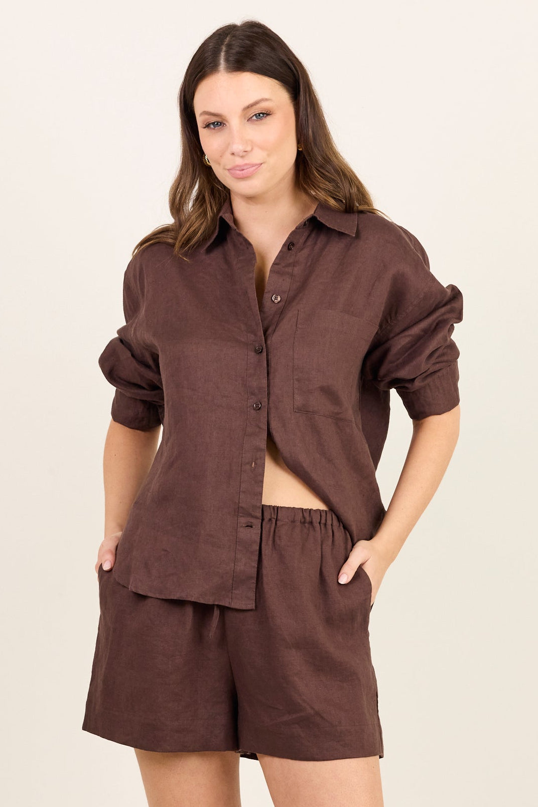 RE:UNION UPLIFTED LINEN OVERSIZED SHIRT