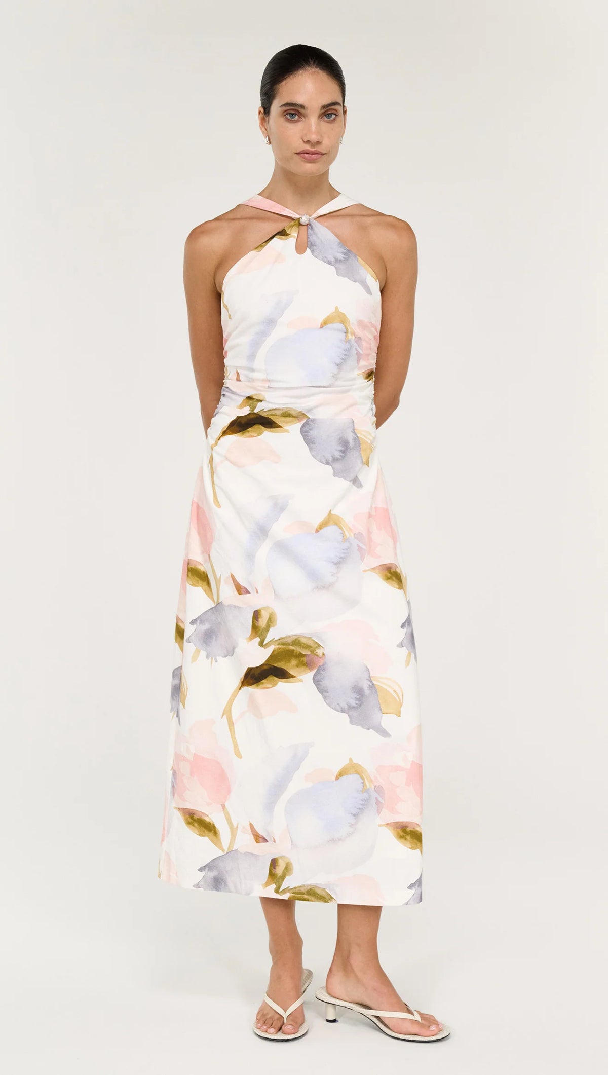 STAPLE THE LABEL VALEA MIDI DRESS