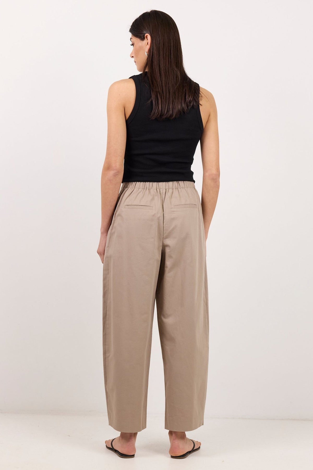 STORIES BE TOLD MANIFESTO FRONT PLEAT BARREL LEG PANTS
