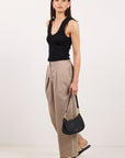STORIES BE TOLD MANIFESTO FRONT PLEAT BARREL LEG PANTS