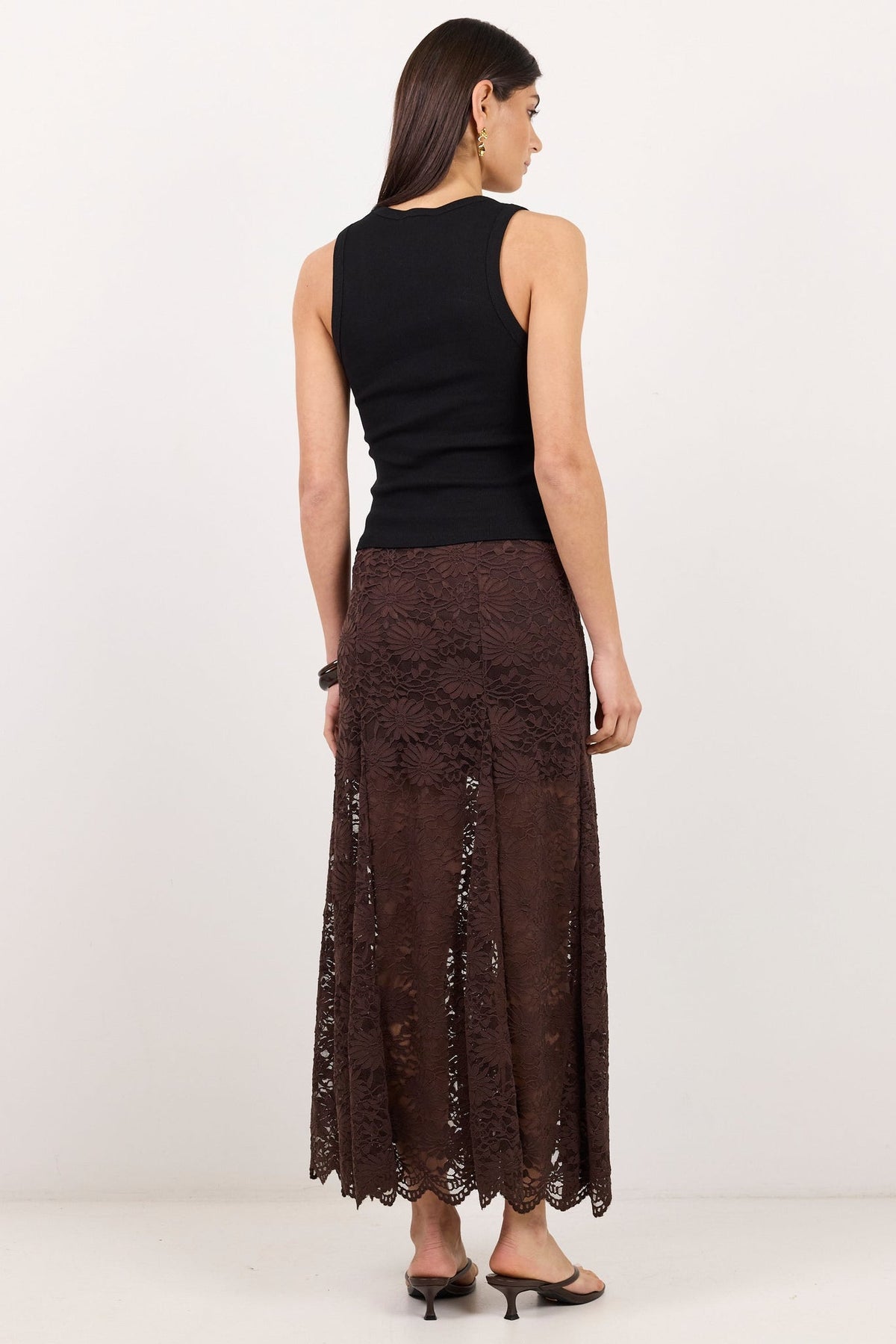 GEORGIA ZOE MORAL LACE MAXI SKIRT