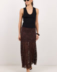 GEORGIA ZOE MORAL LACE MAXI SKIRT