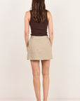 RE:UNION ALIGNMENT LINEN MINI SKORT