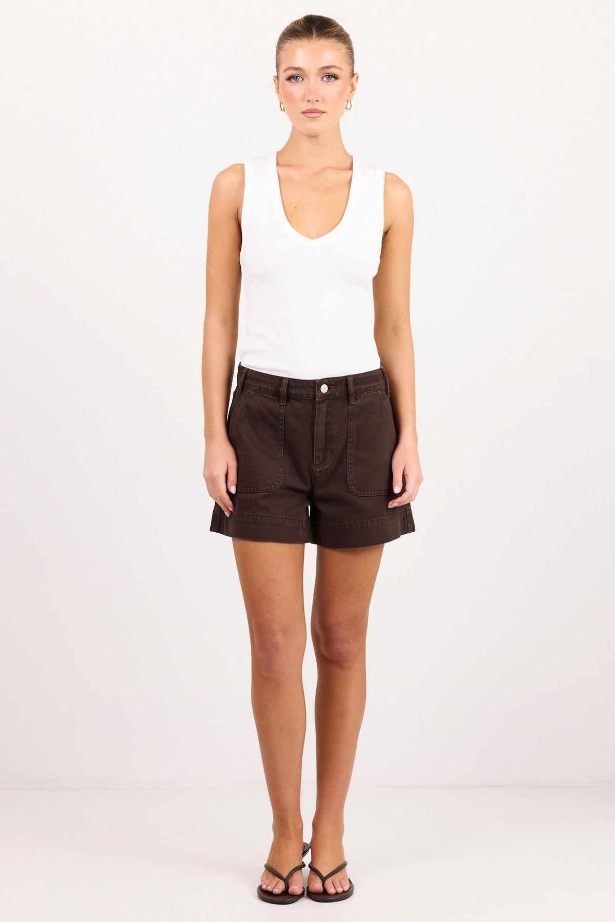 IVY + JACK KINDLY POCKET FRONT DENIM SHORT