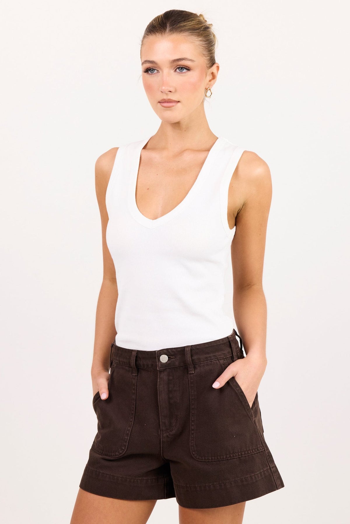 IVY + JACK KINDLY POCKET FRONT DENIM SHORT