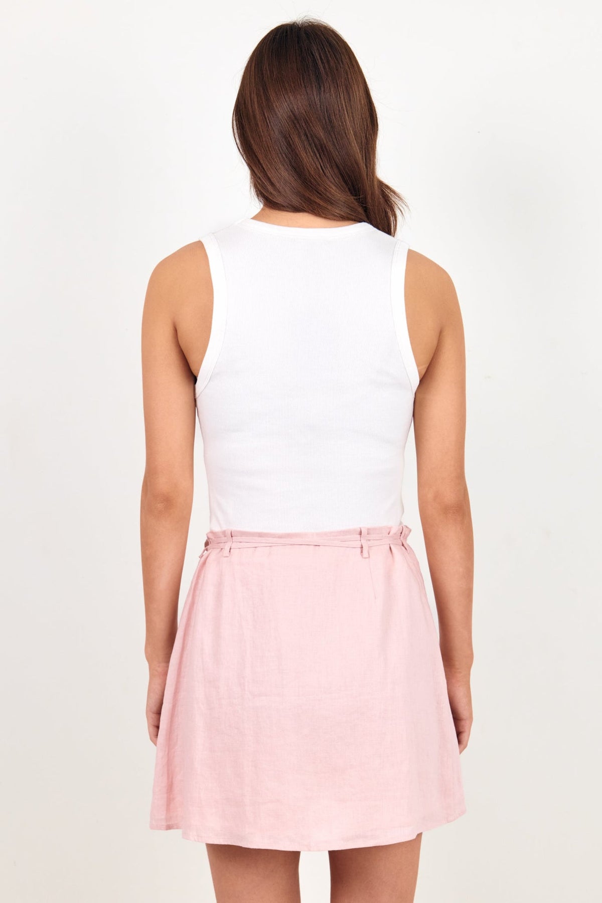 RE:UNION SLOOP LINEN WRAP SKIRT
