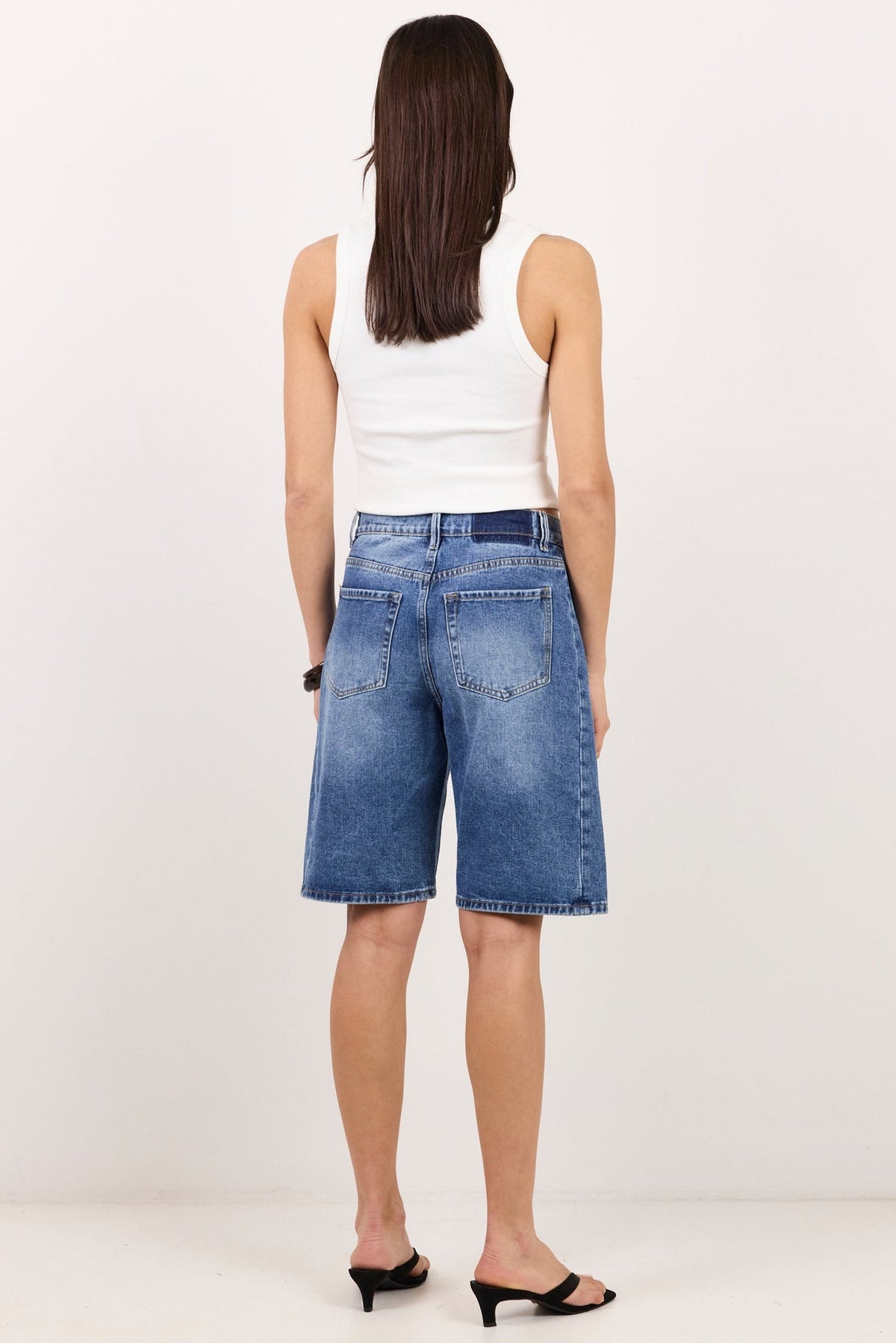 AMONG THE BRAVE ACADEMY DENIM BARREL SHORTS