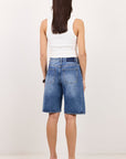 AMONG THE BRAVE ACADEMY DENIM BARREL SHORTS