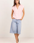 RE:UNION VILLAGER LINEN TIE BACK SHORT SLEEVE SHIRT