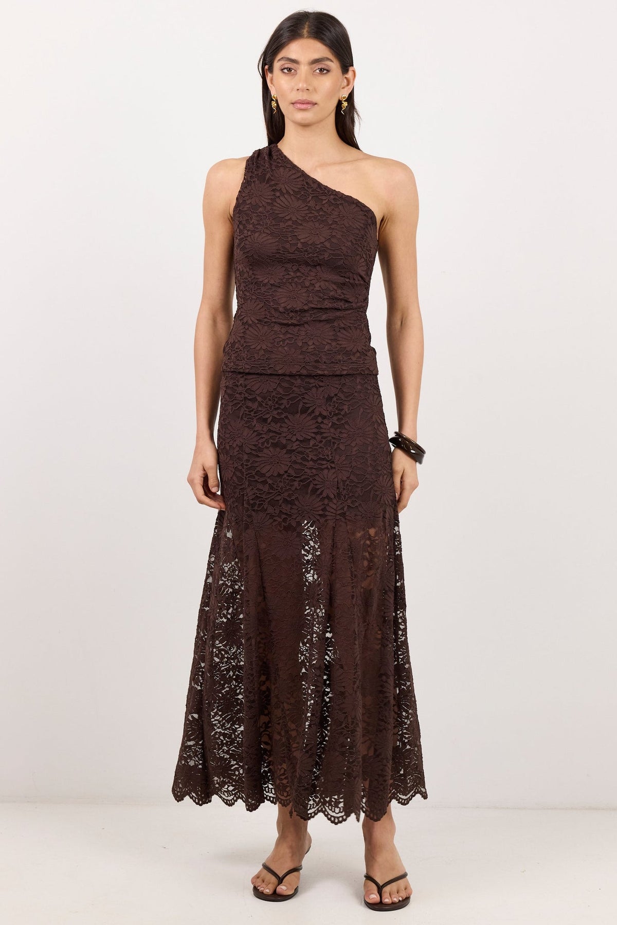 GEORGIA ZOE MORAL LACE MAXI SKIRT