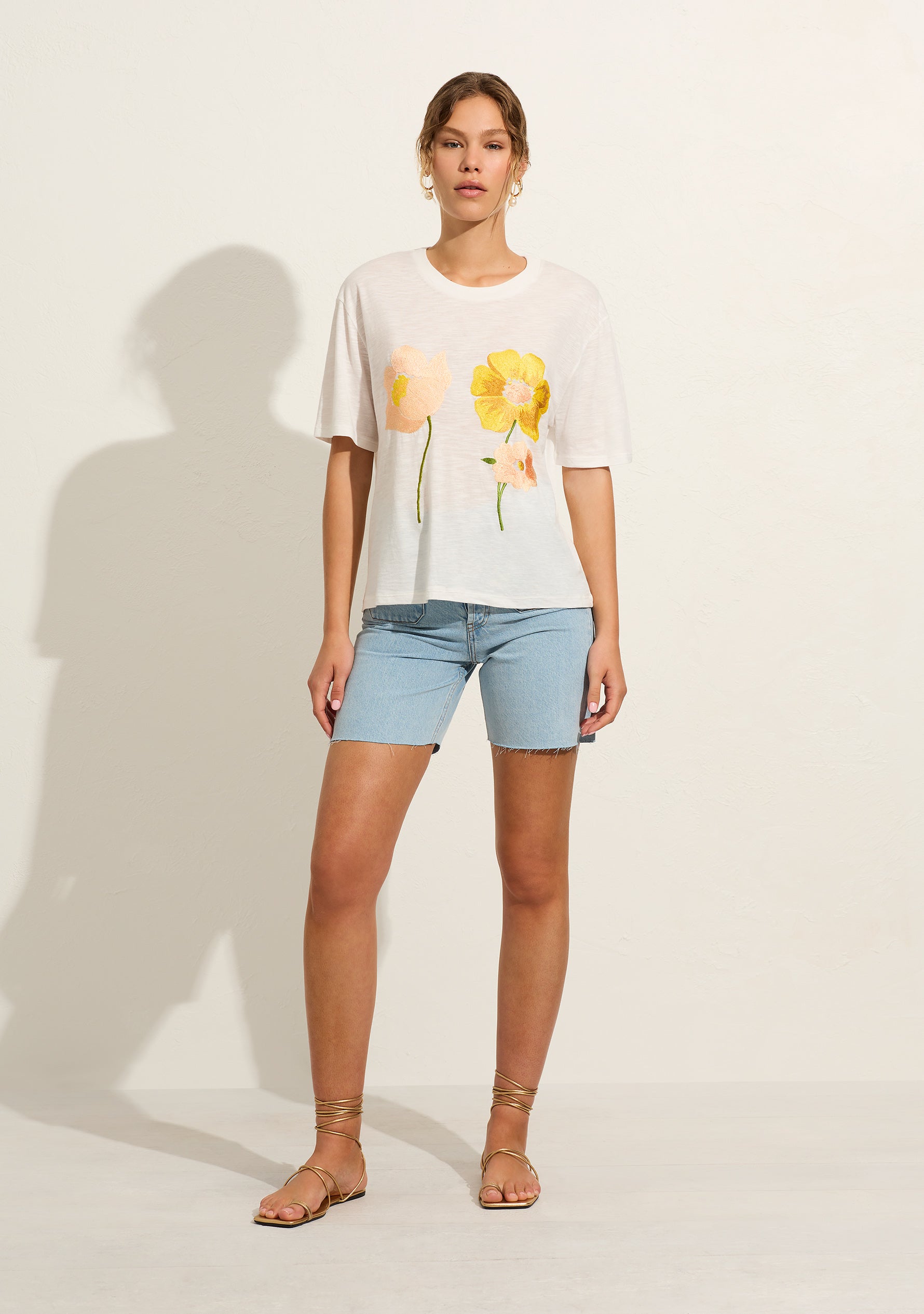 AUGUSTE EMBROIDERED OVERSIZED TEE