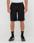 RUSTY OVERTONE ELASTIC SHORTS