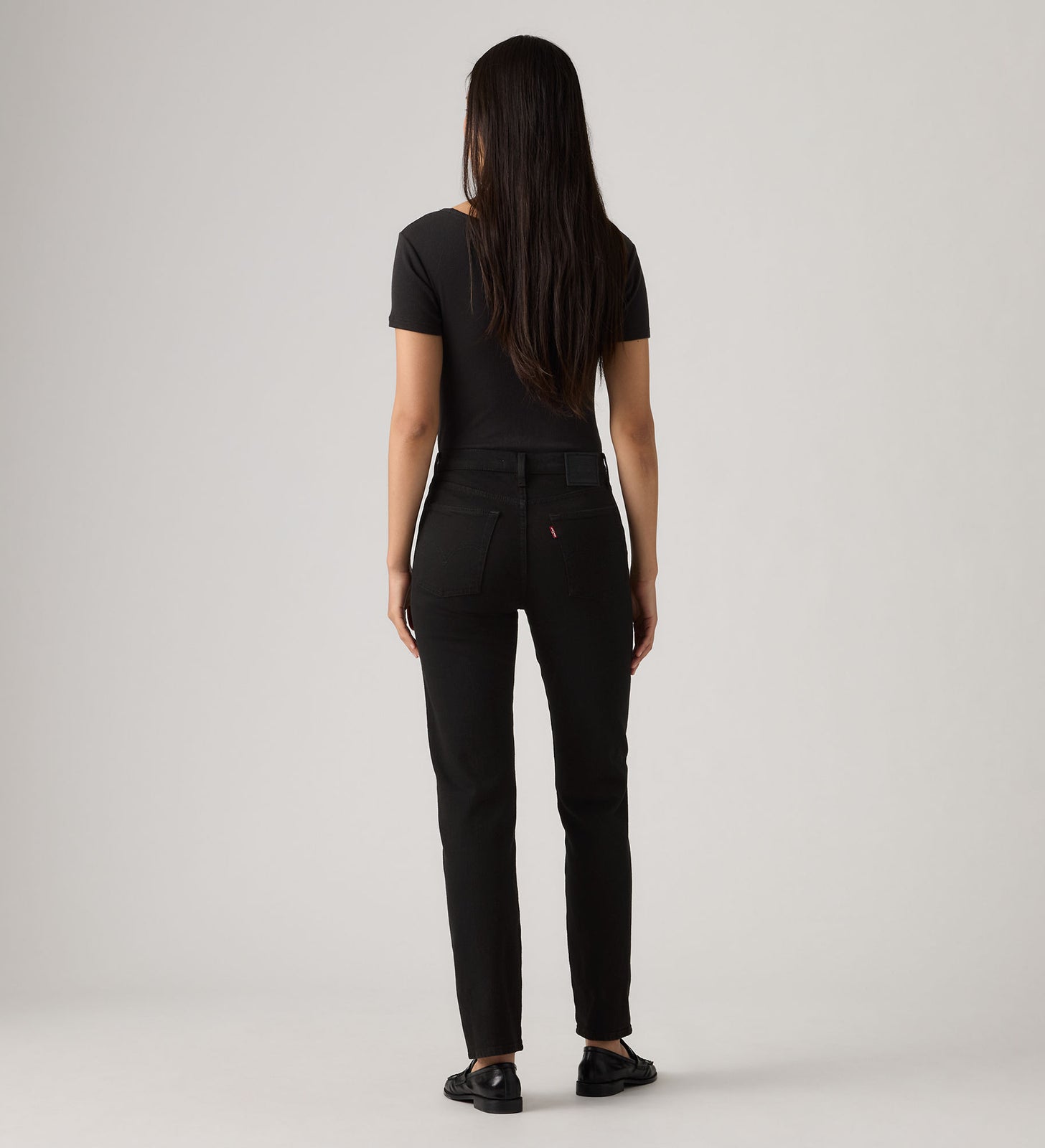 LEVIS WEDGIE STRAIGHT - BLACK SPROUT