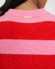 HUFFER KENZIE STRIPE KNIT CREW