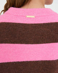 HUFFER KENZIE STRIPE KNIT CREW
