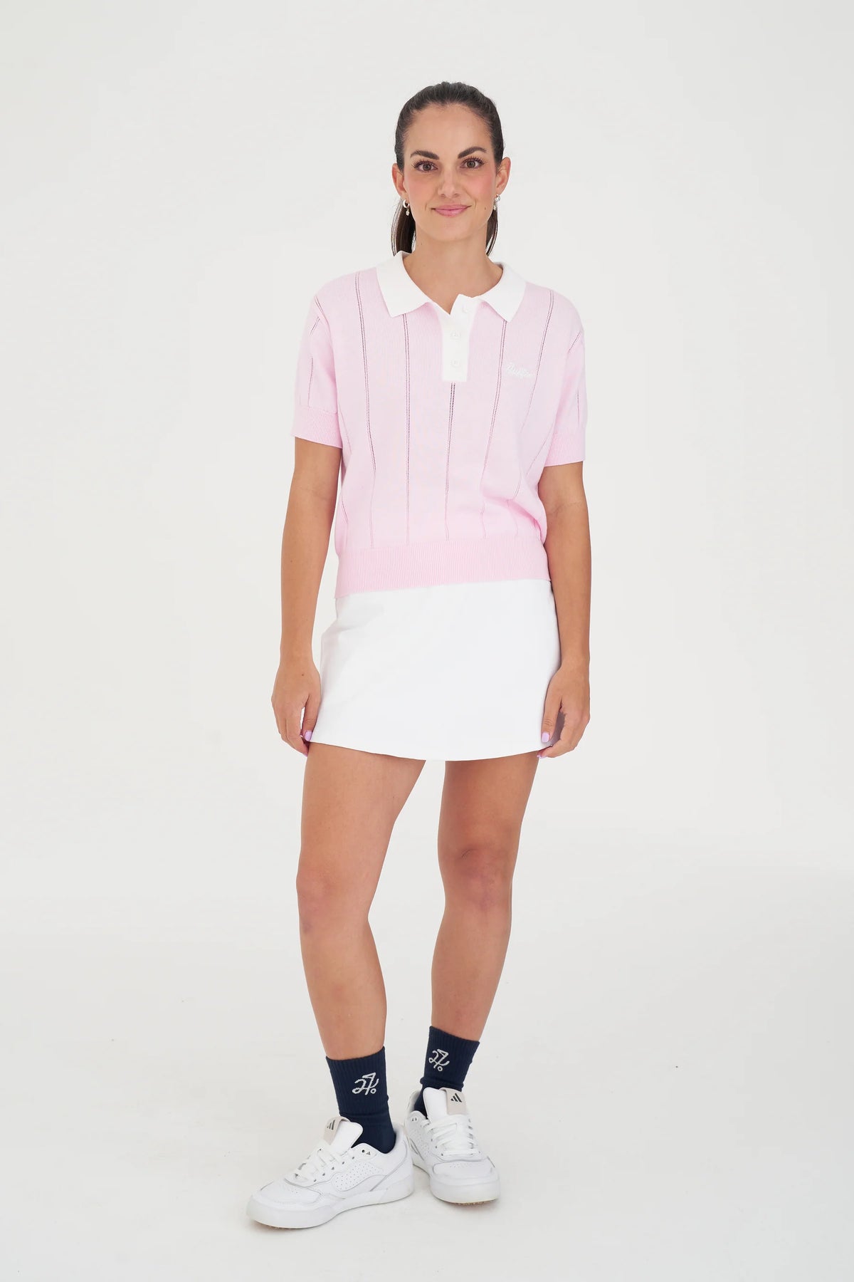 HUFFER WMS LINE KNIT POLO