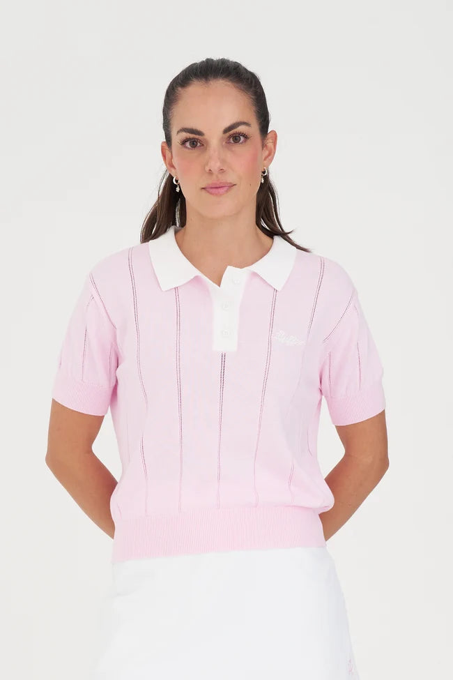 HUFFER WMS LINE KNIT POLO