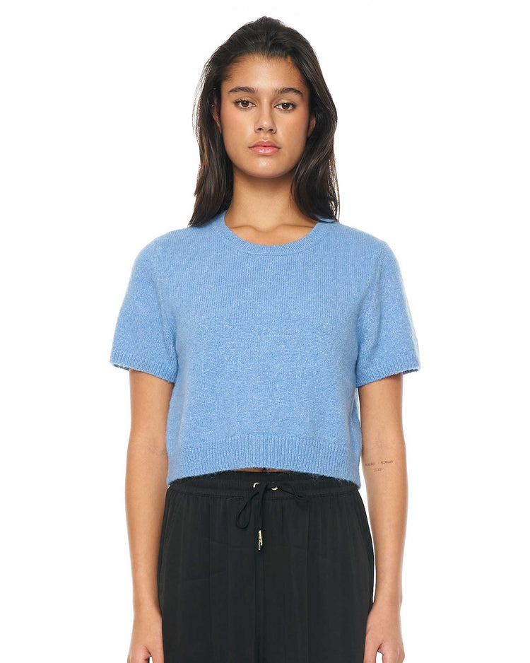 HUFFER KENZIE CROP KNIT TEE