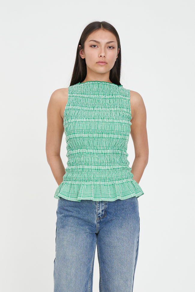 HUFFER GIGI SHIRRED TOP