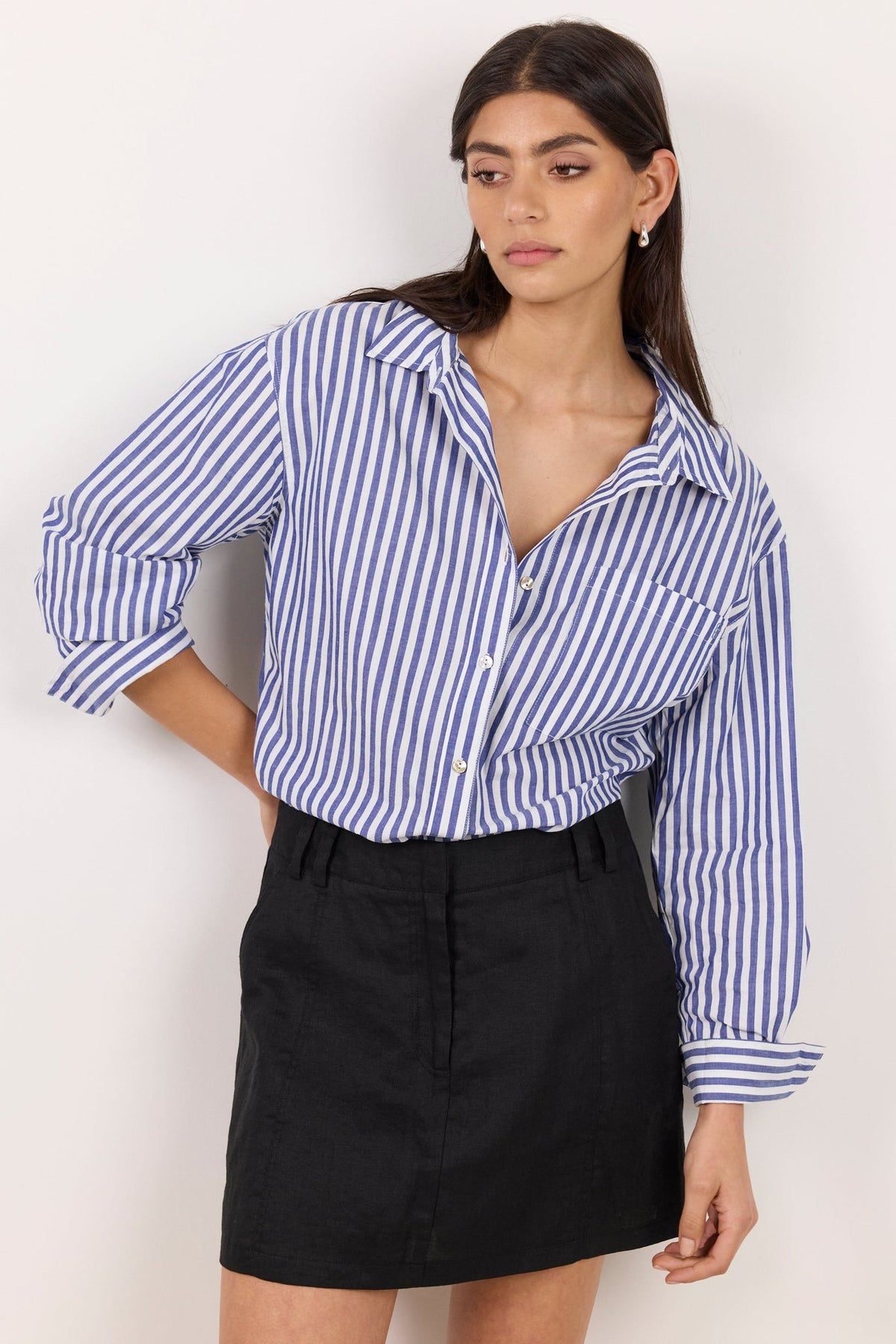 RE:UNION ALIGNMENT LINEN MINI SKORT